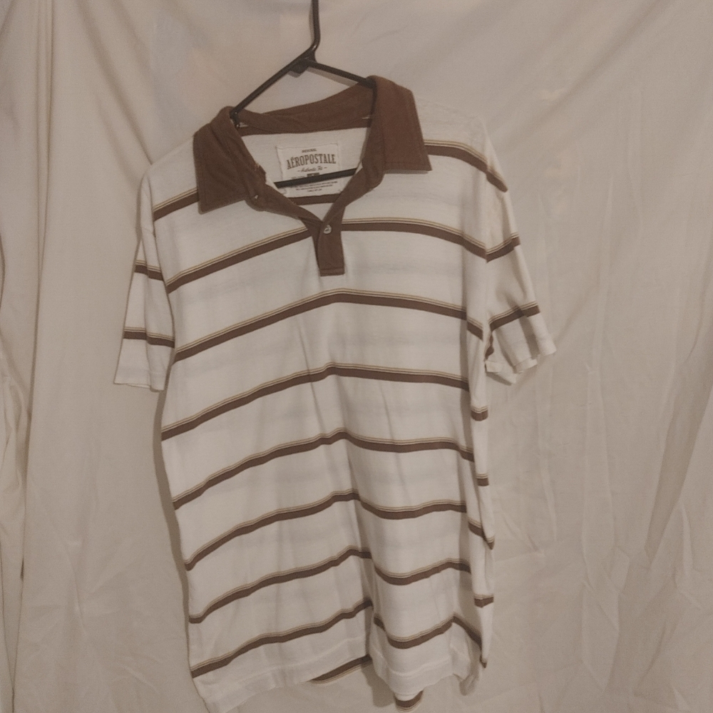 Aeropostale Vintage Collared Polo Style Shirt Men's Large Used